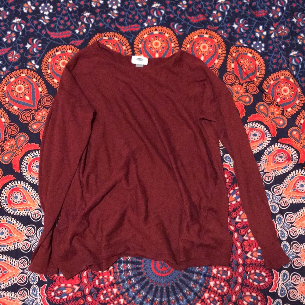 Maroon/wine colored Long sleeved Shirt 💫